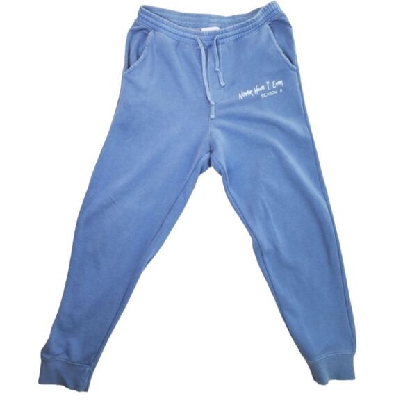 Phenomenal Blue Pullover Sweater and Jogger Never Have I Ever Slogan Size Medium - Picture 12 of 17